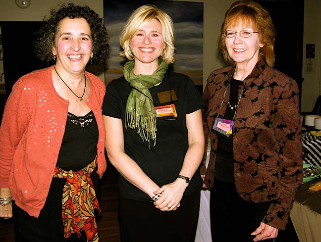 Cheryl, Stephanie, and Rene at the opening.Susan Shie 2007.